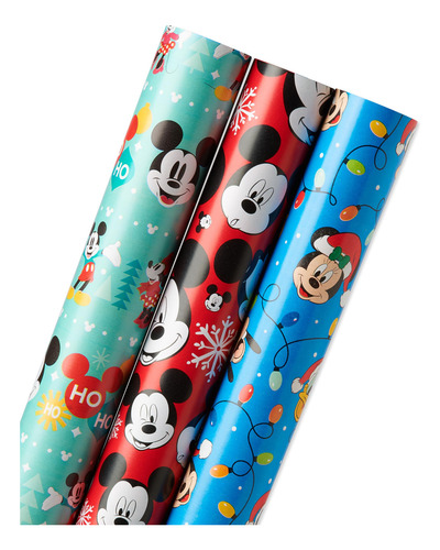 Papel De Regalo American Greetings Disney Christmas, 105 Pie