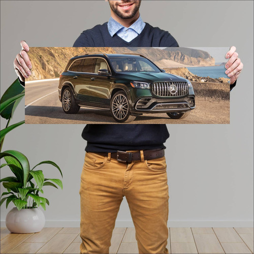 Cuadro 30x80cm Auto 2021 Mercedes Amg Gls 63 Us 494