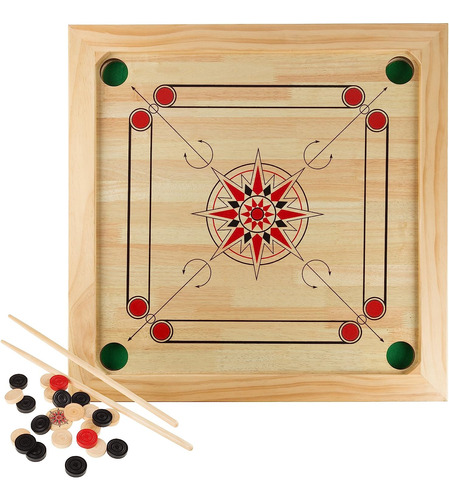 Juego De Juegos De Mesa De Carrom Game De Mesa Y Mesa De Bol