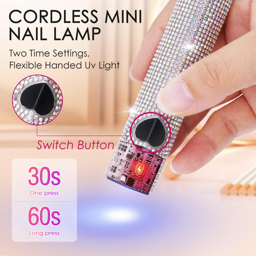 Luz Uv De Mano Para Uñas De Gel, Lámpara De Uñas Led Portáti