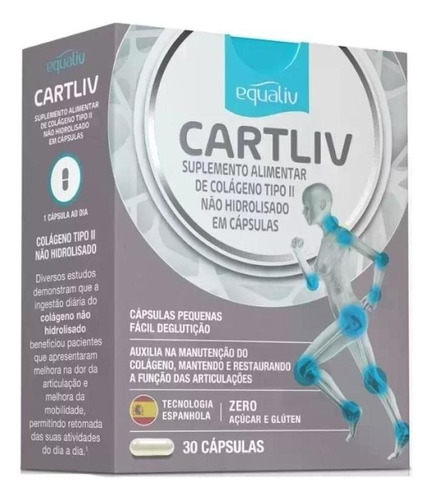Cartliv Colageno Tipo 2 Equaliv 30 Cápsulas. Sabor Without F