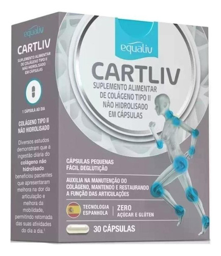 Cartliv Colageno Tipo 2 Equaliv 30 Cápsulas. Sabor Without flavor