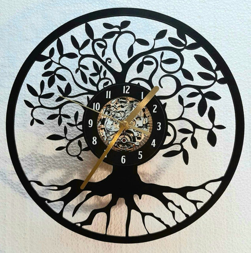 Reloj De Pared Calado 40cm Diseño Arbol De La Vida