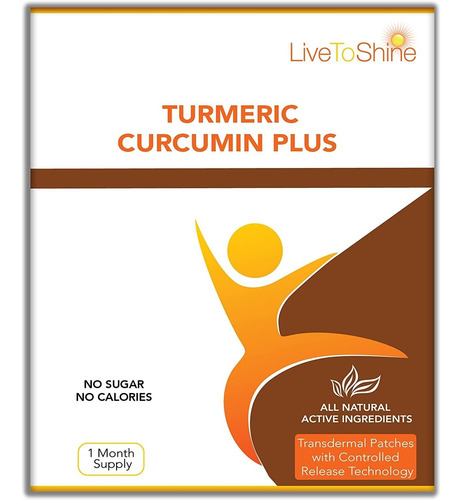Turmeric Curcumin Topical Patches - 30 Days Supply  Usa Made
