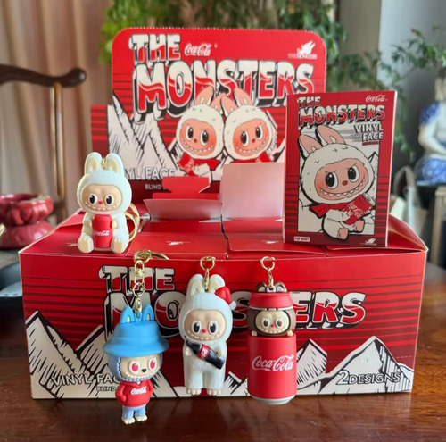 Figura Labubu Colgante Coca Cola Caja Sorpresa 12 Piezas