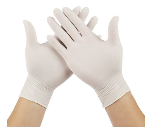 100 Uds. Guantes Desechables De Látex De Grado Alimenticio X