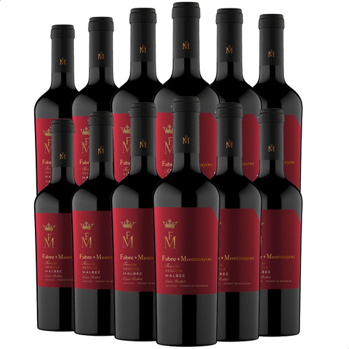 Vino Fabre Montmayou Terruño Reserva Malbec - Pack X12