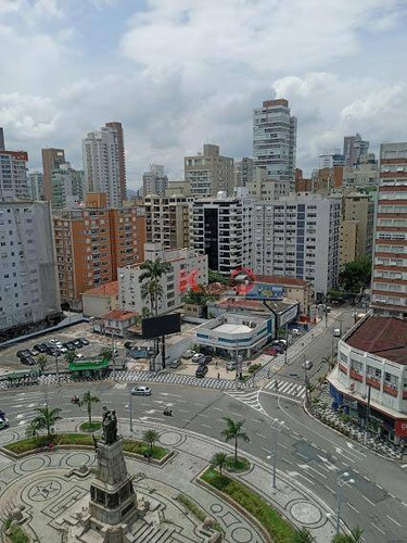 Apartamento Com 2 Dormitórios Com O 3° Opcional À Venda, 120 M² Por R$ 590.000 - Gonzaga - Santos/sp - Ap10162