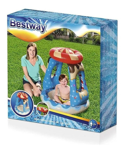 Alberca Inflable Bestway Techo Niños 91cm Diámetro