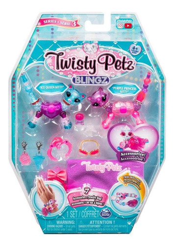 Twisty Blingz - Ice Queen Kitty Y Purple Princess Kitty 6054