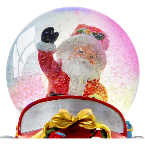 Globo Musical De Navidad Con Cascabeles Y Luces Led Cambiant