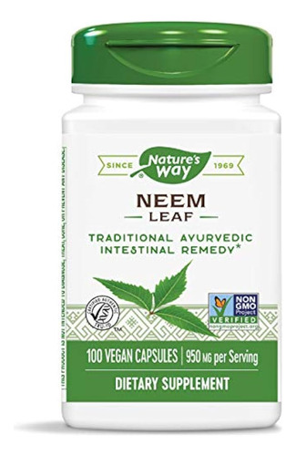 Natures Way Neem Leaf 475 Mg 100 Vcaps
