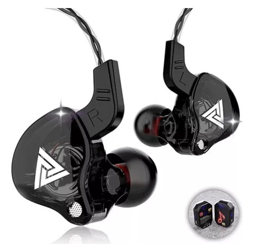 Audífonos In-ear Gamer Qkz Audio Ak6  Negro