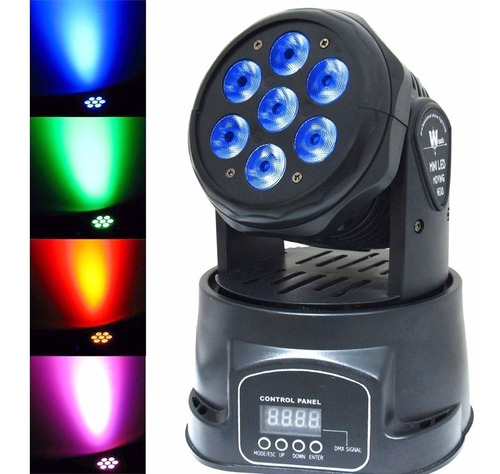 Cabeza Movil Robotico Par 7 Led 70w Rgb Dmx Ml2521