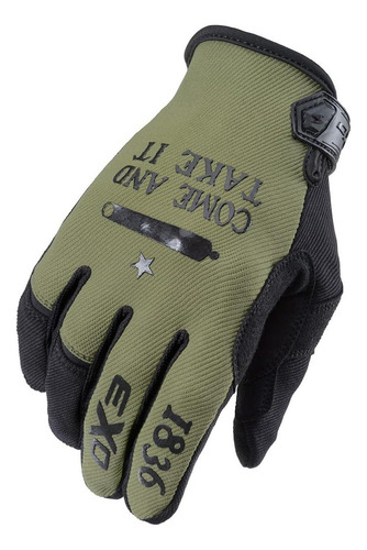 Guantes Moto-flex Scorpionexo Oliva/negro Mediano Táctil