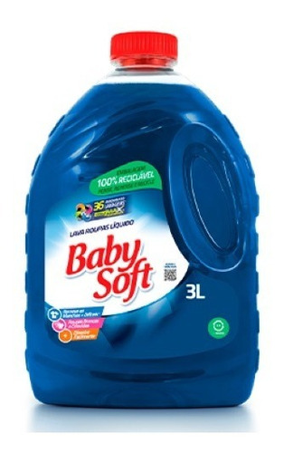 Lava Roupas Liquido Baby Soft Max Performance - Azul 3l