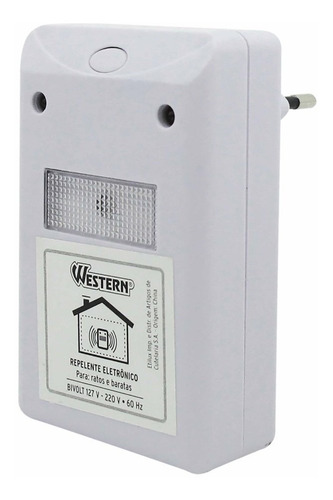 Imagem 3 de 6 de Kit Repelente Eletronico E Raquete Elétrica Insetoswestern