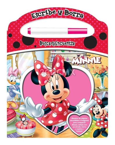 Libro Tapa Dura Disney Niña Minnie Mimi Busca Y Encuentra