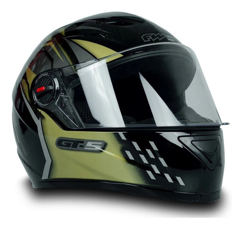 Imagem 4 de 6 de Capacete Fechado Fw3 Gt 5 Gt2 Viseira Cristal Com Narigueira