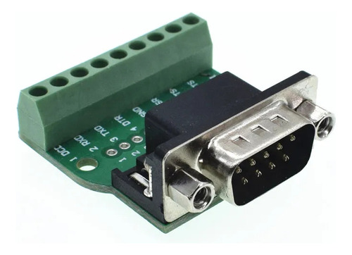 Conector Pcb Terminal Db9 Serial Rs232 Macho Bornera [ Max ]