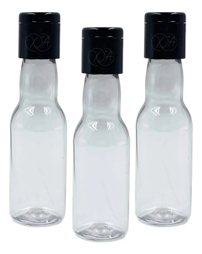 Envase Botella Salsera 50 Ml Tapa Flip Top Para Salsa X 15