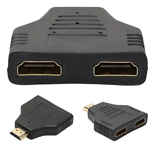 Divisor Hdmi Splitter Pasico 1 Macho A 2 Hembras Adaptador