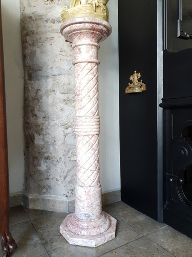 Pedestal De Mármol Antiguo