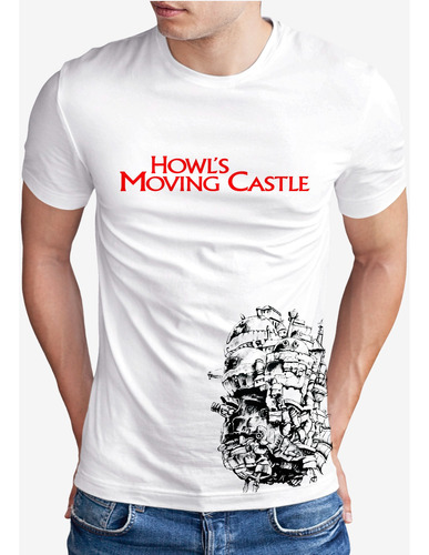 Playera Cine Anime Studio Ghibli Castillo Vagabundo Howls 