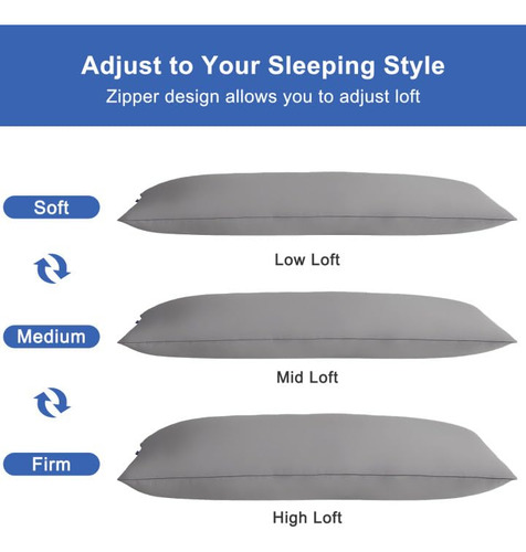 Almohada Corporal De Espuma Viscoelástica Para Dormir De Lad