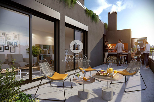 Venta Apartamento Penthouse 1 Dormitorio Y Gran Terraza Con Parrillero En Cordón