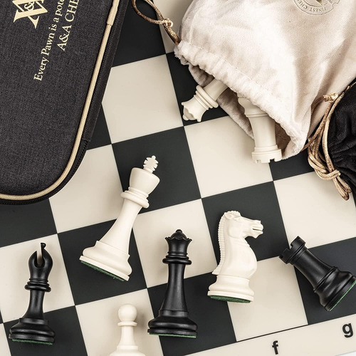 Aa Tournament Chess Set/ 20x20 Tablero De Ajedrez De Silicon