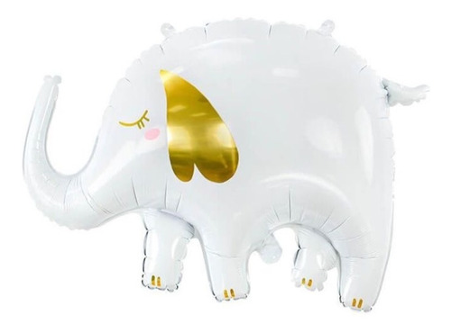 Globo Metalizado Elefante Gold Safari Selva Animal Print X1