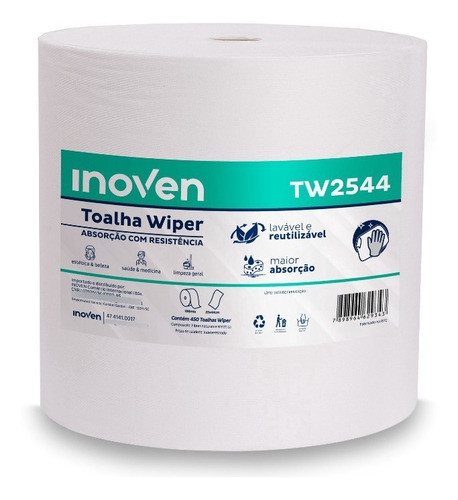 Pano Para Limpeza Inoven Wiper Hospitalar Leito Pano 450 U