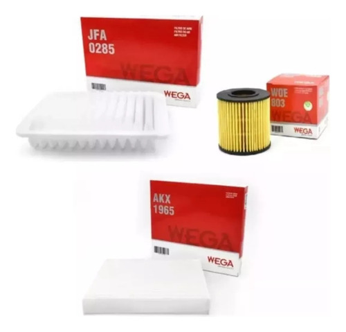 Kit De Filtros Wega Toyota Corolla 