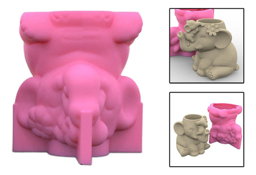 Molde De Silicona Mini Maceta, Maceta Jarrón Molde Resina