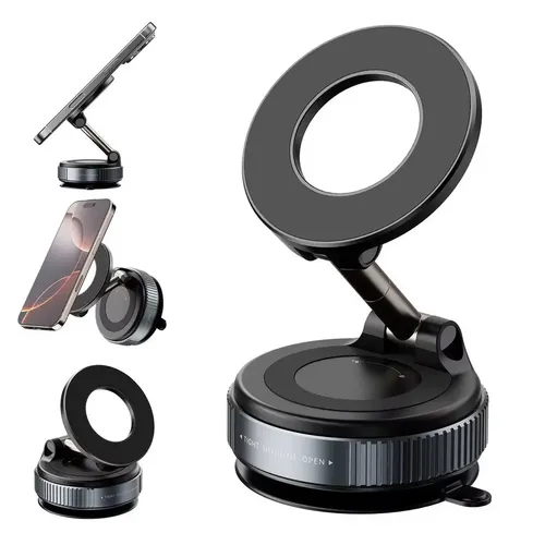 Suporte Magnético Para Celular Universal Com Ventosa Multiuso Mesa Carro