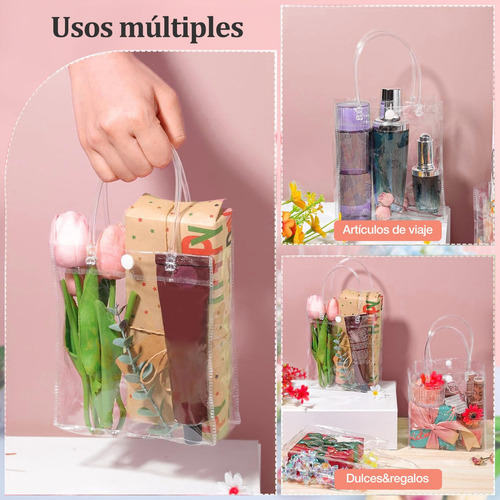 H35pcs Bolsas De Regalo De Pvc Transparente, Bolsas De