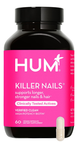 Suplemento Hum Killer Nails Biotina Para Cabelo E Unhas 500