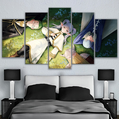 Cuadros En Canvas De Frieren Personajes 150x84cm 001