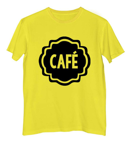 Remera Hombre Color Cafe Azucar Ingredientes Vector