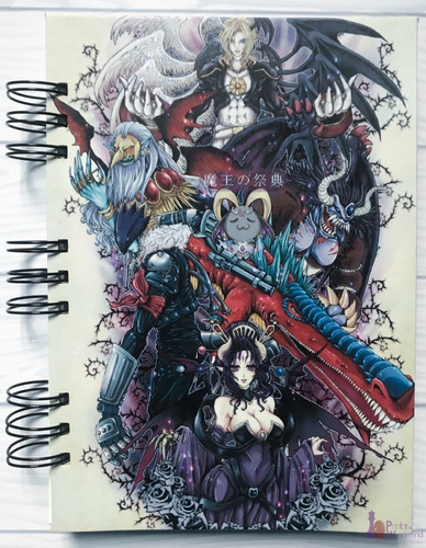 Cuaderno Artesanal A5 De Digimon - 7 Grandes Señores Demonio