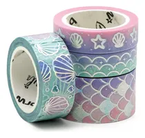 Comprar Cinta Adhesiva Cinta Washitape Diseño Oceano Adhesiva Brw X4