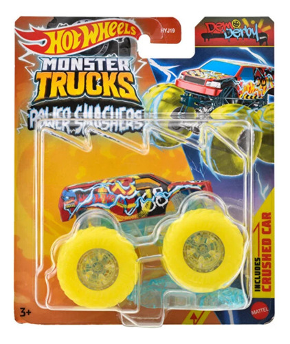 Monster Truck Power Smashers Hot Wheels Hyj19 Color Demo Derby