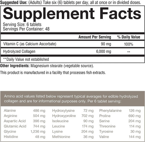 Youtheory Advanced Colágeno Con Vitamina C X 290 Tabletas