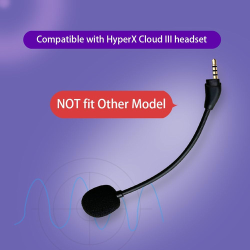 Micrófono De Repuesto Compatible Con Auriculares Hyperx Clou