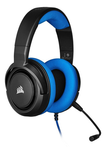 Imagen 2 de 4 de Audífonos gamer Corsair HS35 Stereo blue
