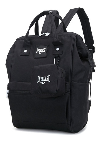 Mochila urbana Everlast 21440 color negro diseño liso