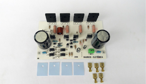 Placa 200w Com Fonte Embutida, Ativar Caixa,sub,amplificador