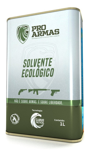 Imagem 1 de 1 de Solvente Ecológico - Armas / Atóxico Proarmas By Clarus 1l
