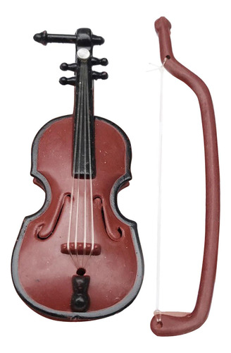 Instrumento Musical En Miniatura De Casa De Muñecas Violín